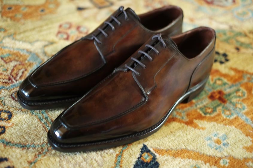 patina leather shoes